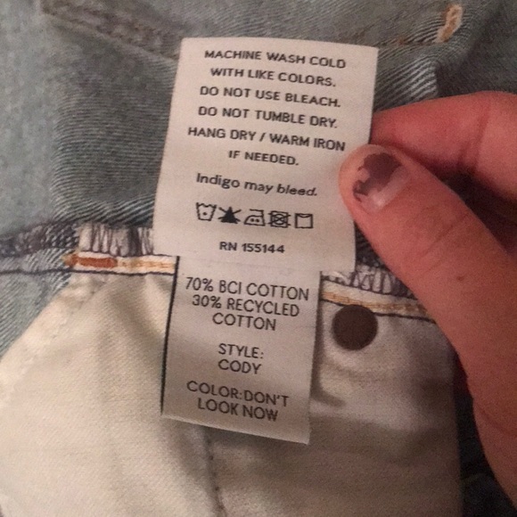 Boyish by Her Cut-off Button-up Jean Shorts - Picture 6 of 7